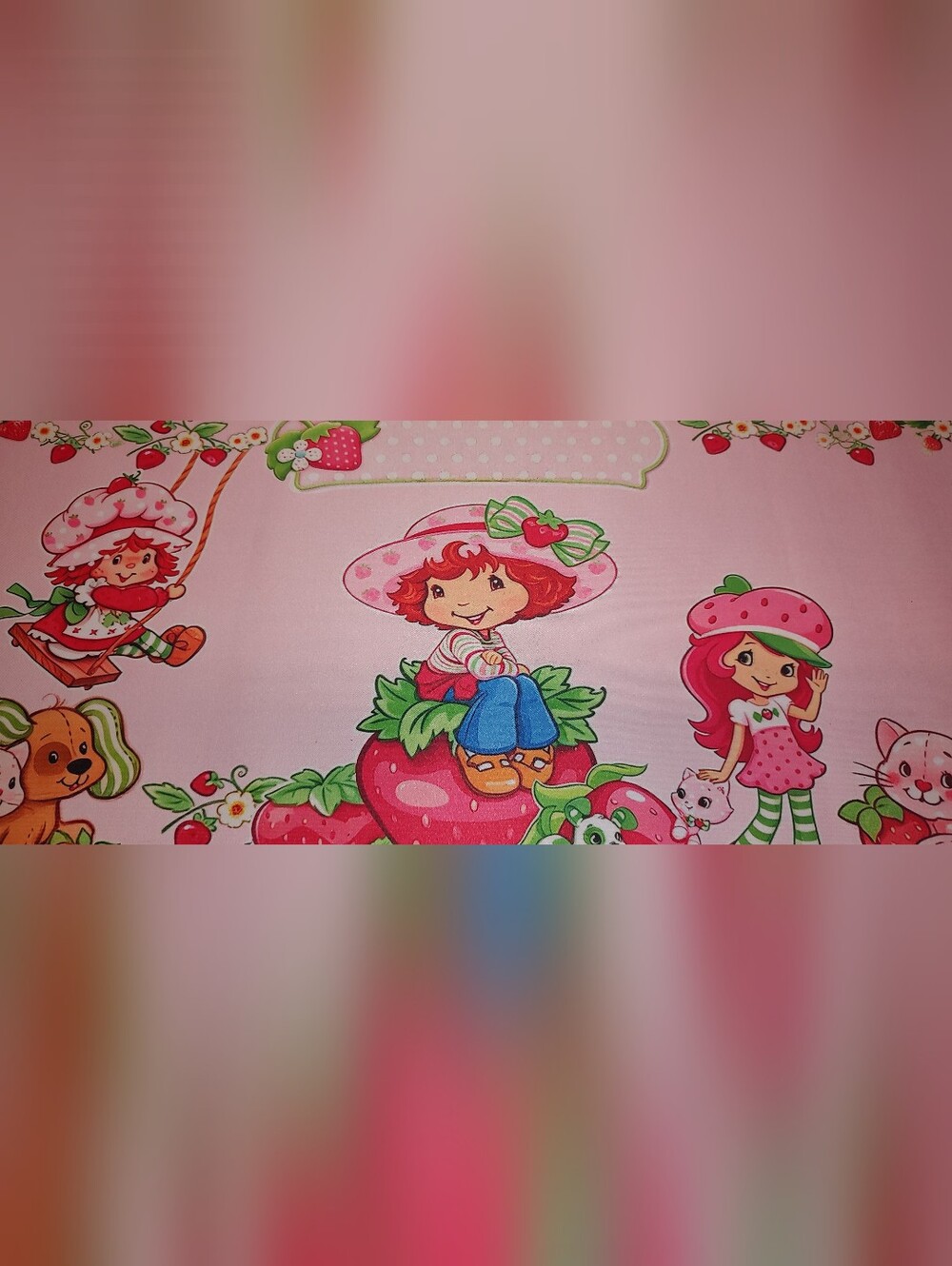New! Strawberry Shortcake Computer Desk Mat 12"X36"